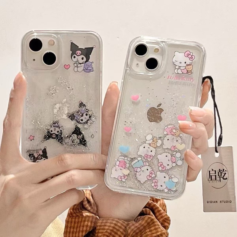 Luxury Bags From Japan - Custodia per telefono con glitter 3D