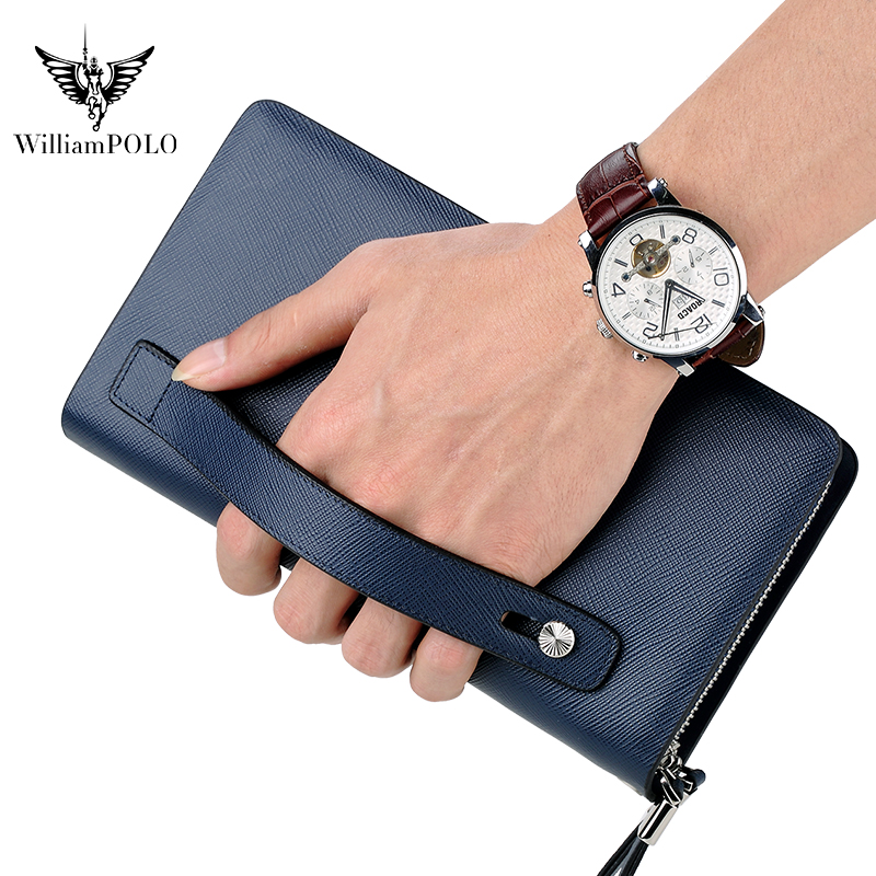 Luxury Bags Office - WILLIAMPOLO Borsa Clutch in Pelle di