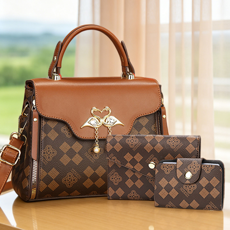 Luxury Bags Women - Set di 3 borse da donna,