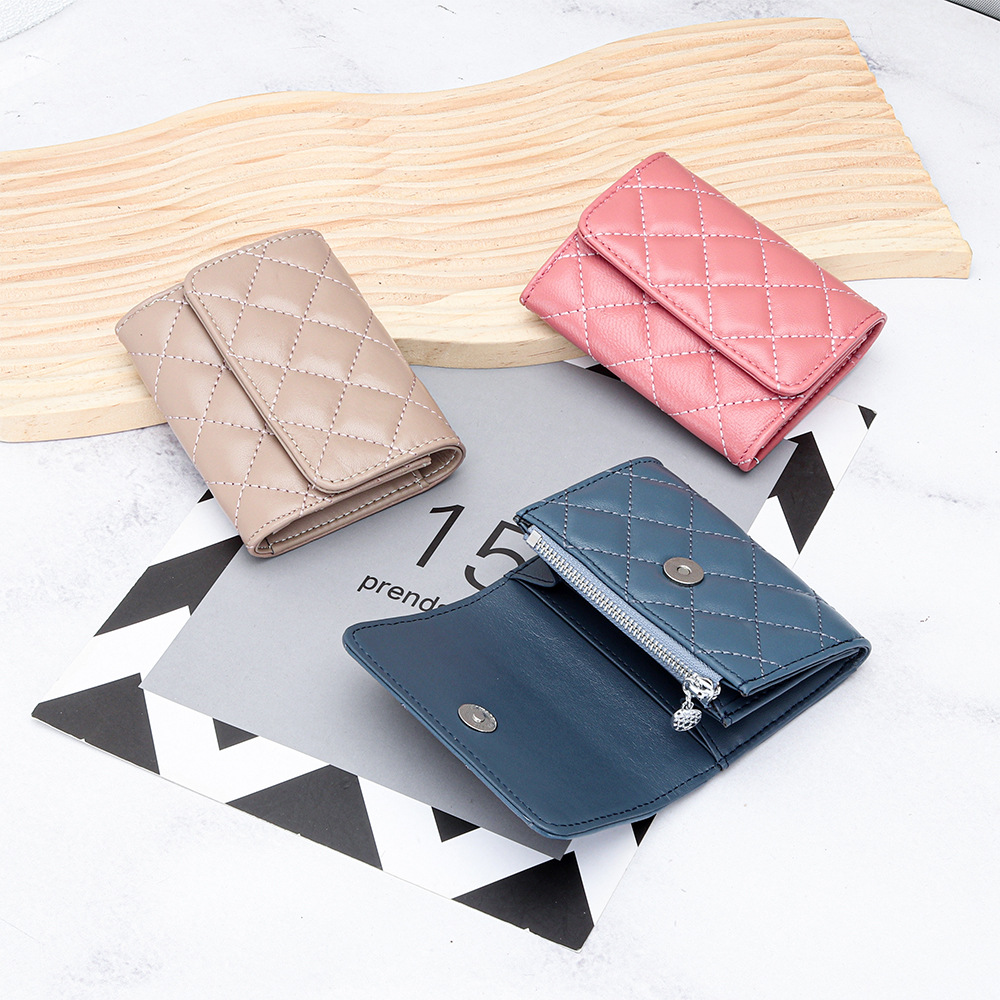 Luxury Bags Names - Porta carte trapuntato in pelle di