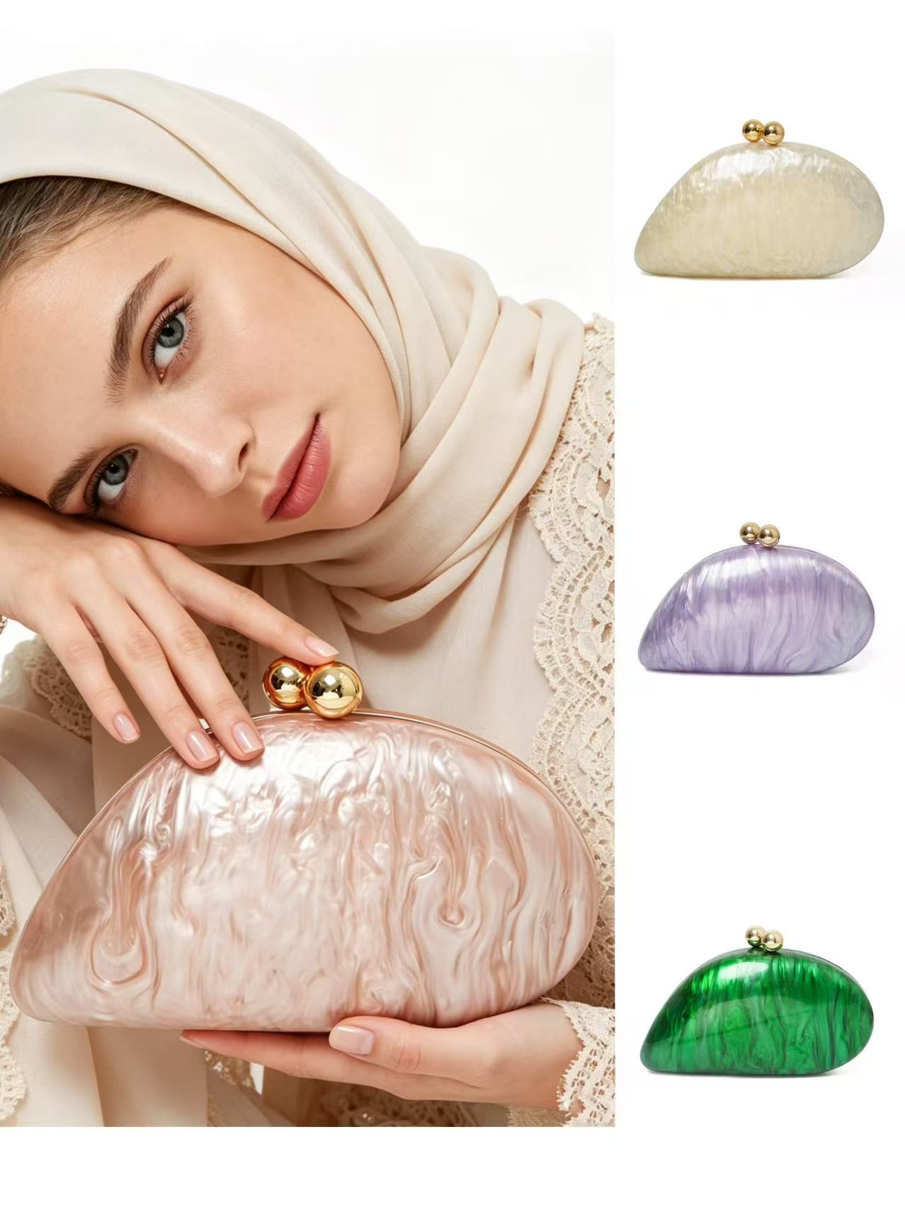 Luxury Bags To Sell - Borsa da sera in acrilico irregolare