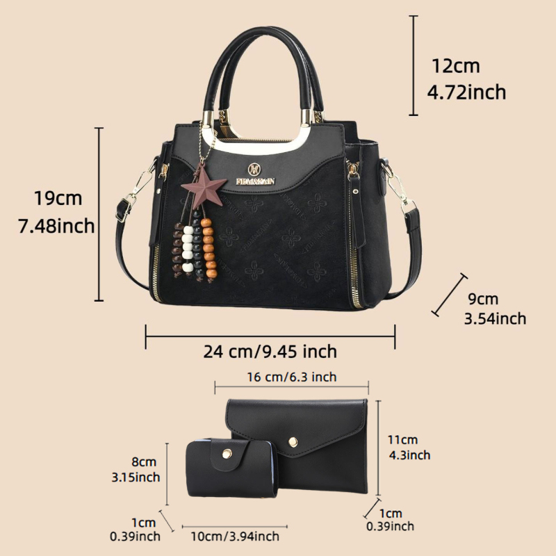 Elegante borsa da donna, tinta - Luxury Bags Women recensione e prezzo