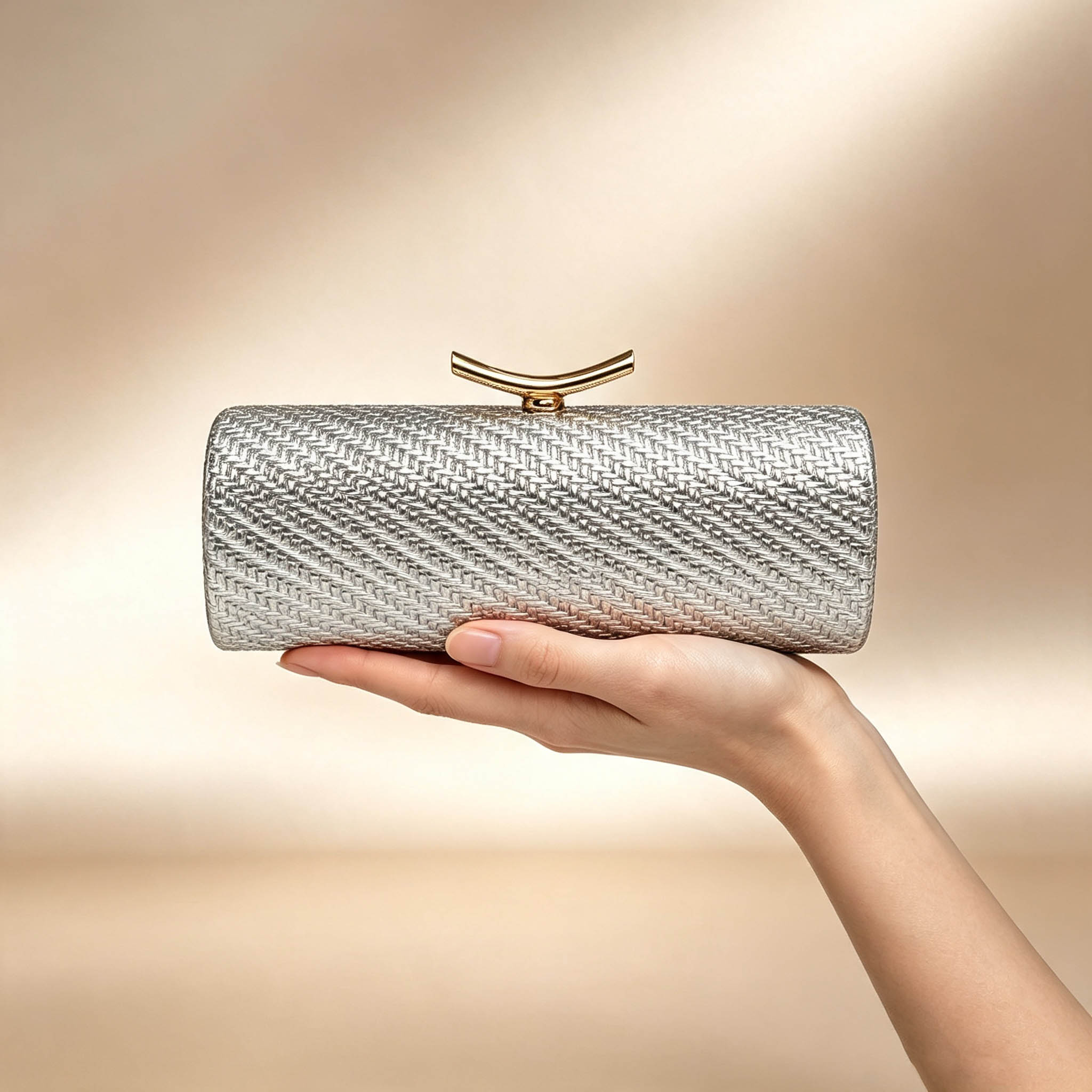 Borsa da sera dorata di lusso, - Luxury Bags Office recensione e prezzo