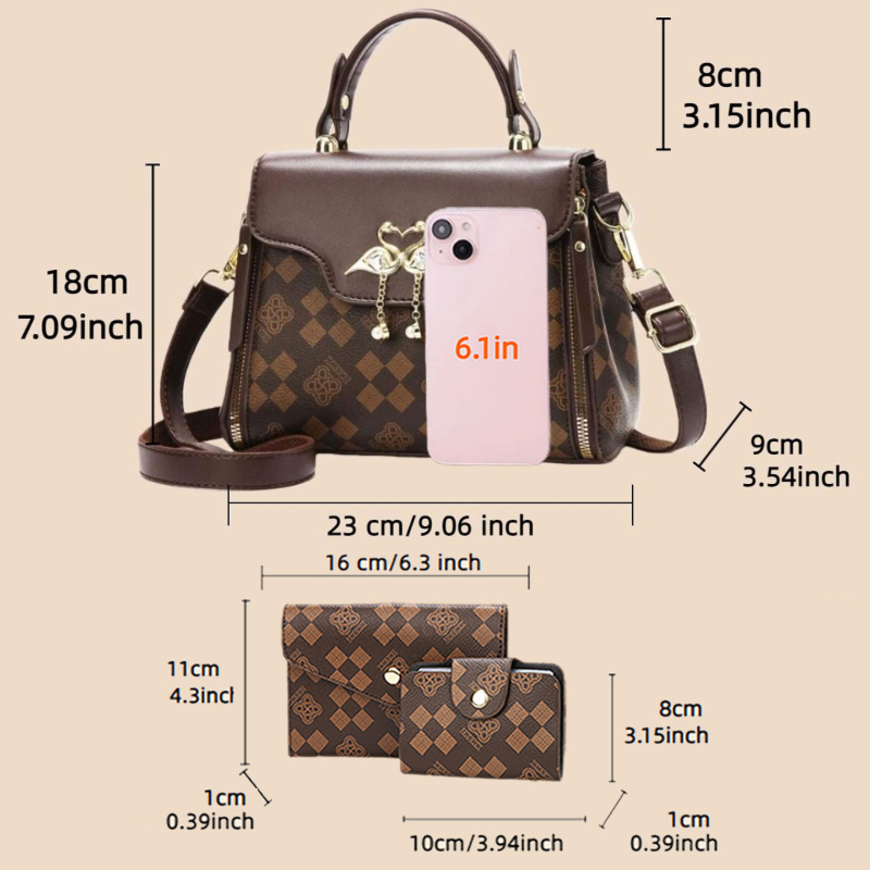 Set di 3 borse da donna, borsa - Luxury Bags Women recensione e prezzo